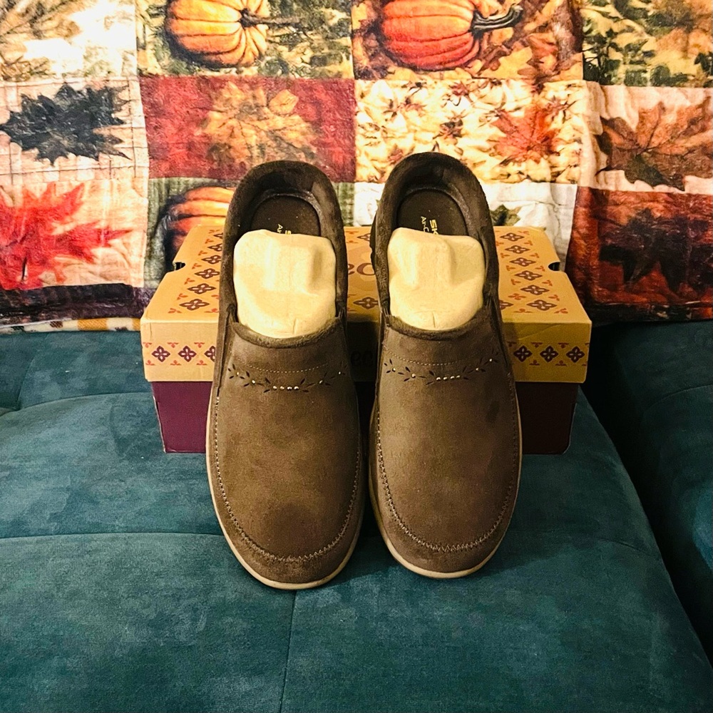 Skechers Brown Suede Easy Going sz 11M - Picture 7 of 16